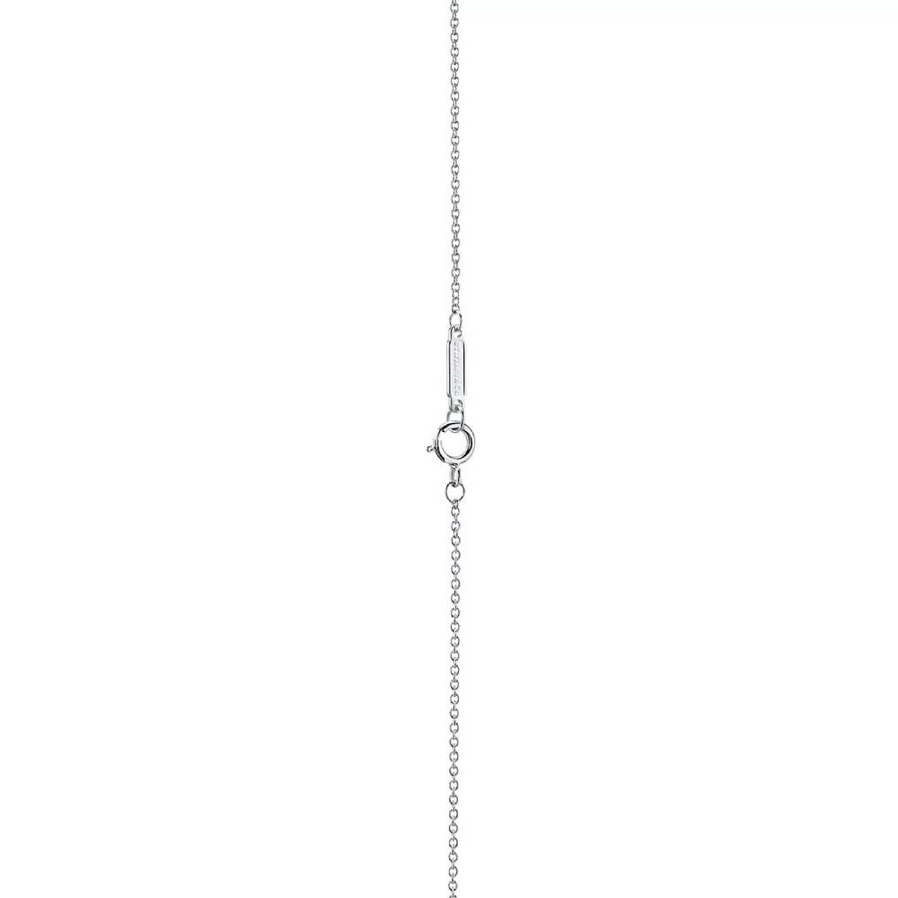 Кулон с цепочкой Tiffany & Co. Smile Small, белое золото с бриллиантами — фото 3