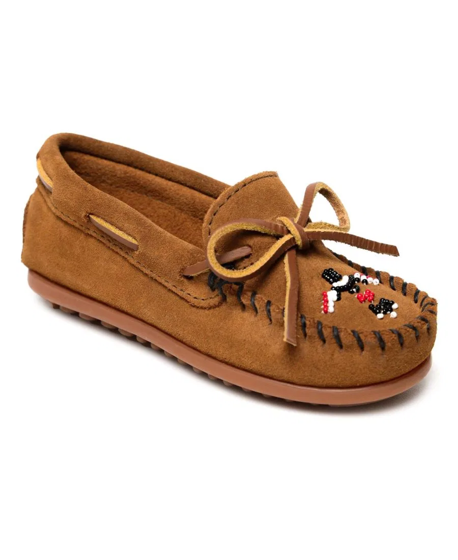 Мокасины с вышивкой Thunderbird Animikii Minnetonka, Brown