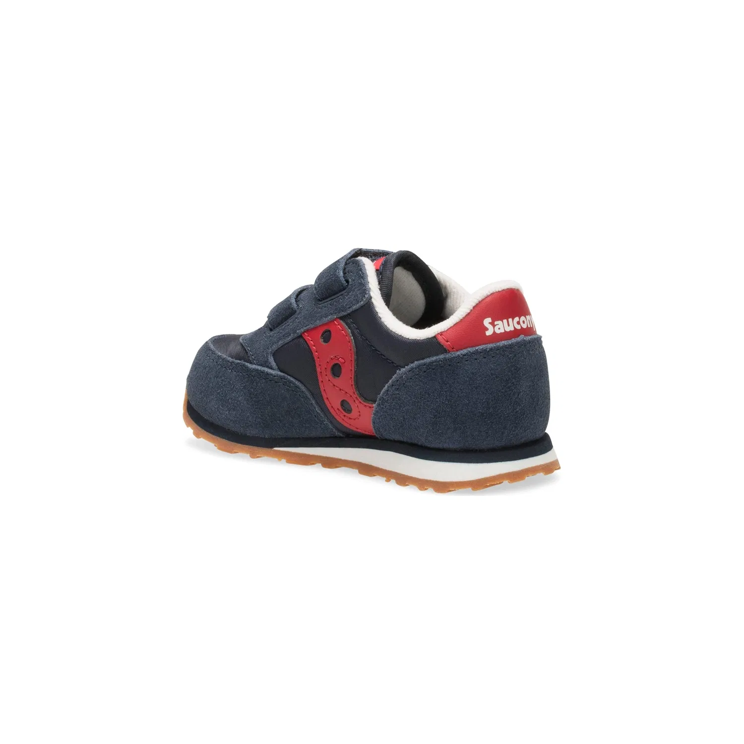 Детские кроссовки на липучке Baby Jazz Hook & Loop Saucony, Navy Blue Red — фото 3