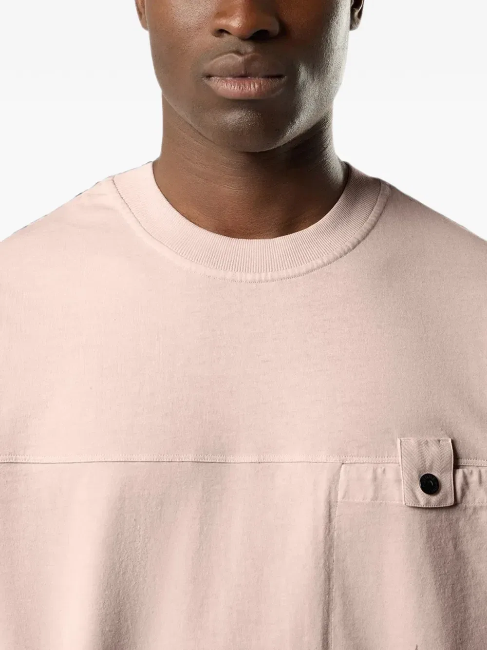 Футболка из органического хлопкового джерси 2100028 Stone Island, розовый — фото 3