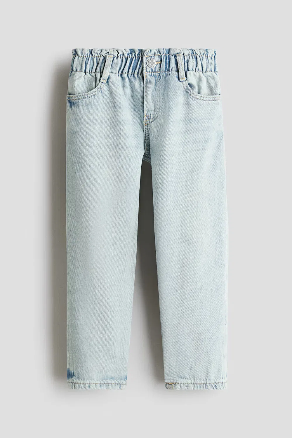 Свободные джинсы с бумажным пакетом H&M, Helles Denimblau — фото 4