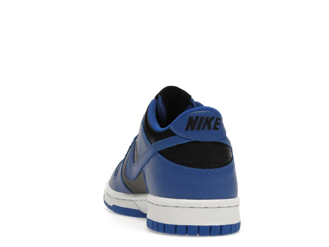 Детские кроссовки на шнуровке Nike Dunk Low Retro, Black/Hyper Cobalt/White — фото 4