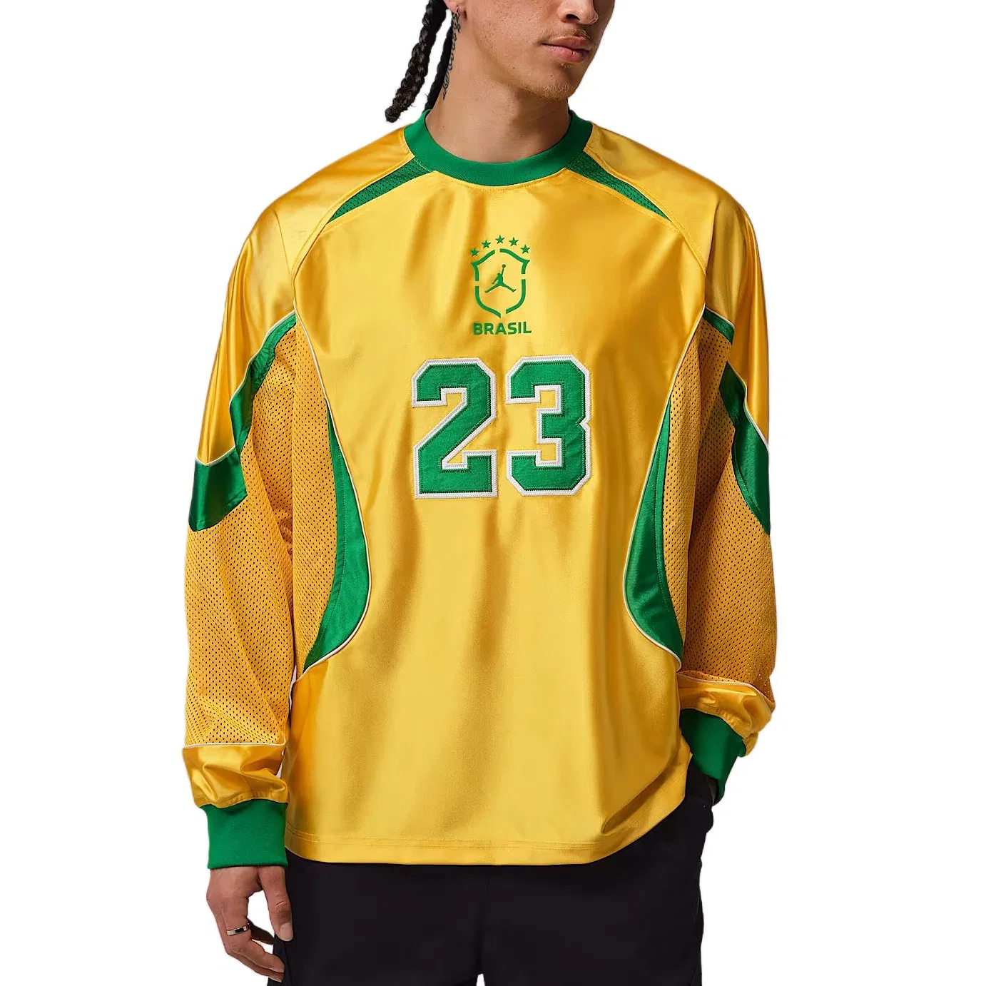 Футболка Goalie Top, Jordan, University Corn Yellow/Lucky Green