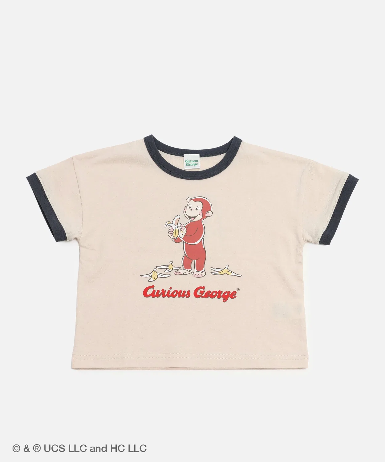 Детская футболка с длинным рукавомCurious George Chil2, Cream — фото 2
