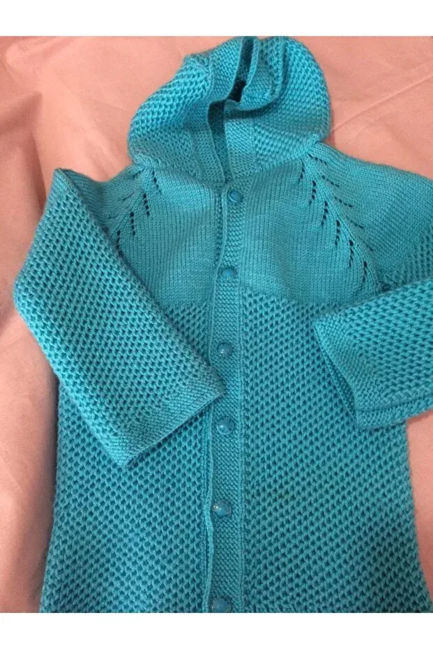Детский кардиган с капюшоном Papatyam, Blue