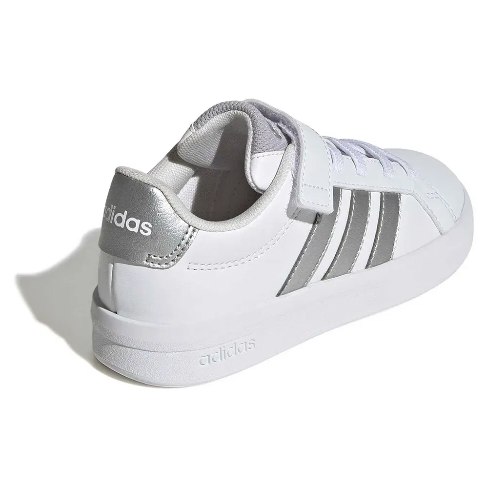 Кроссовки детские Grand Court Adidas, белый — фото 4