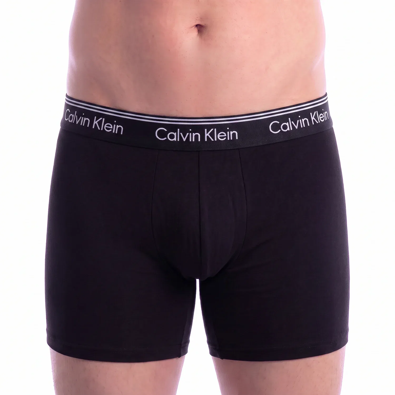Комплект боксеров хлопковых Calvin Klein, черный — фото 2