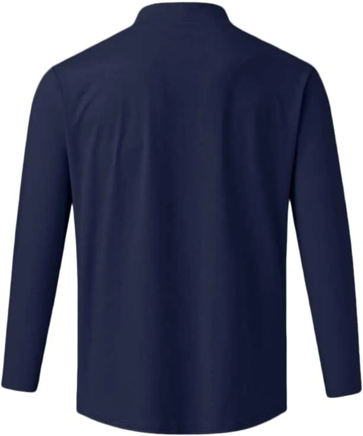 Мужская водолазка slim fit с высоким воротом из флиса, Dark Blue — фото 4
