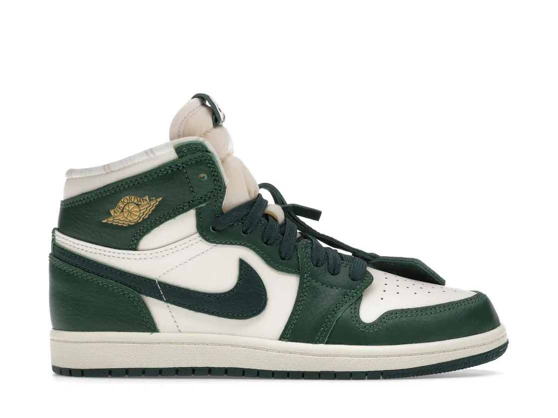 Детские кроссовки Lifestyle с высоким верхом Jordan 1 Retro High OG Jordan, Pale Ivory/Pro Green/Fir/Coconut Milk