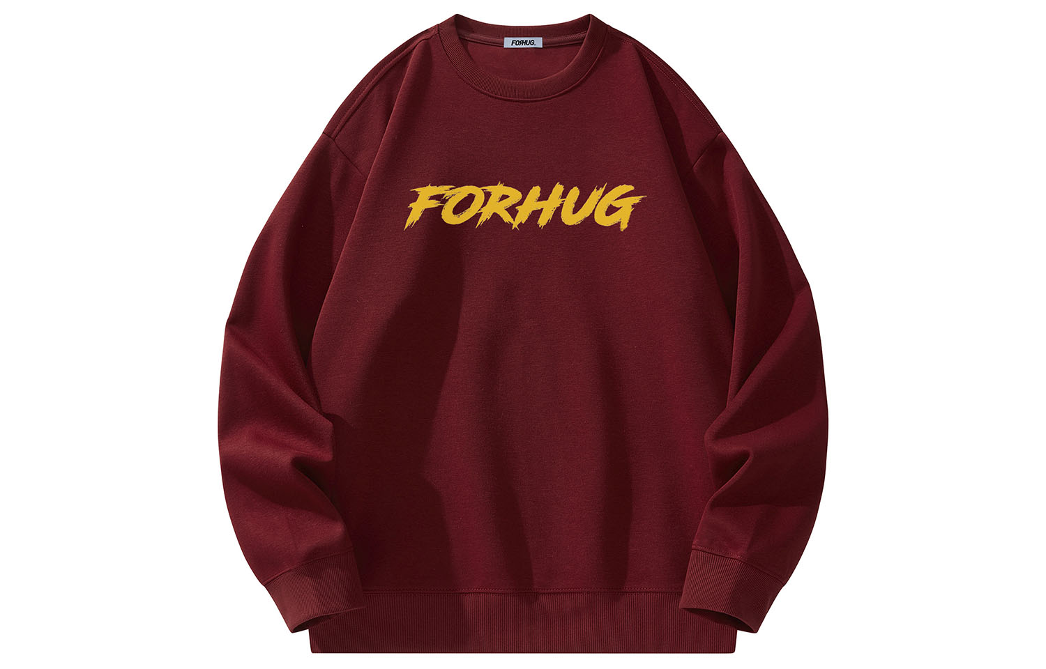 

Свитшот Unisex Crew Neck Moderate Regular FORHUG, burgundy (fleece-lined)