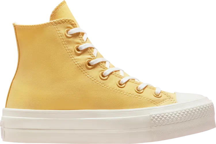 Кроссовки Converse Wmns Chuck Taylor All Star Platform High Hybrid Texture - Saturn Gold, желтый