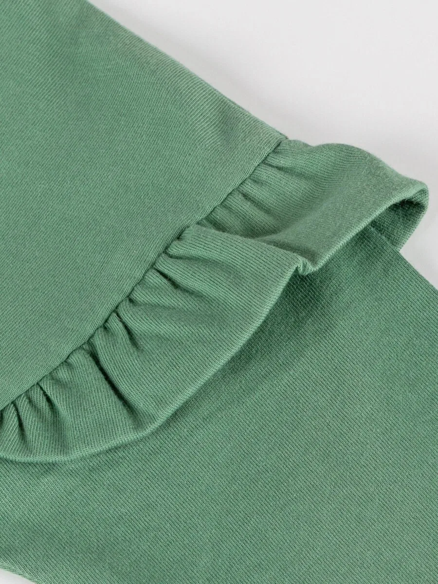 Футболка SIGIKID 'Langarmshirt' зеленого цвета — фото 4