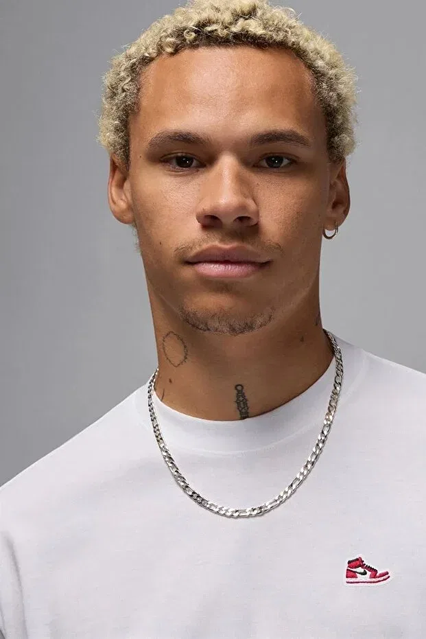 Женская футболка с принтом Jordan Mens Tee Graphic Printed Nike, White — фото 3