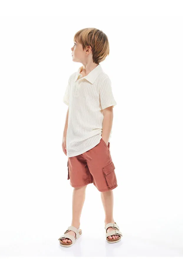 Детские шорты для мальчиков джинсовые Boy'S denim&canvas shorts 5skb40020td Koton, Orange