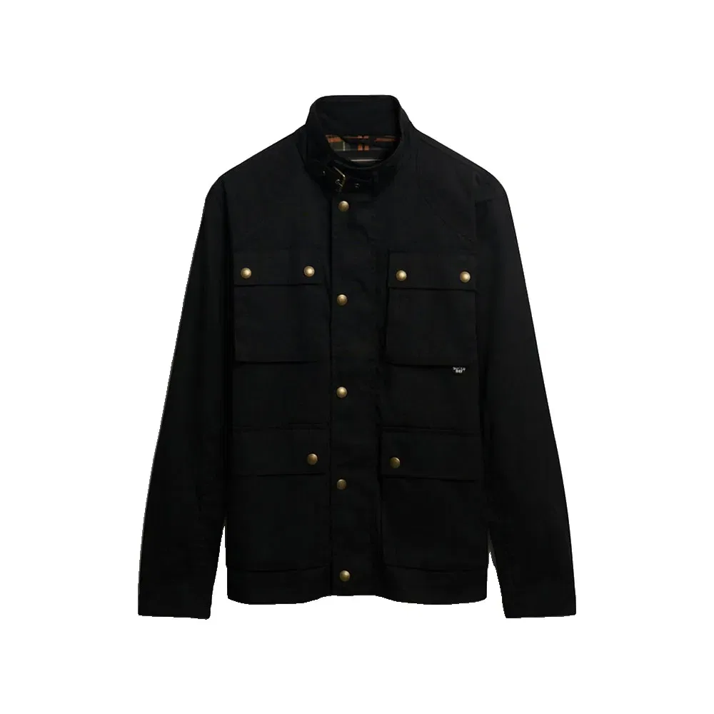 Куртка Superdry Merchant Wax Racer, черный — фото 3