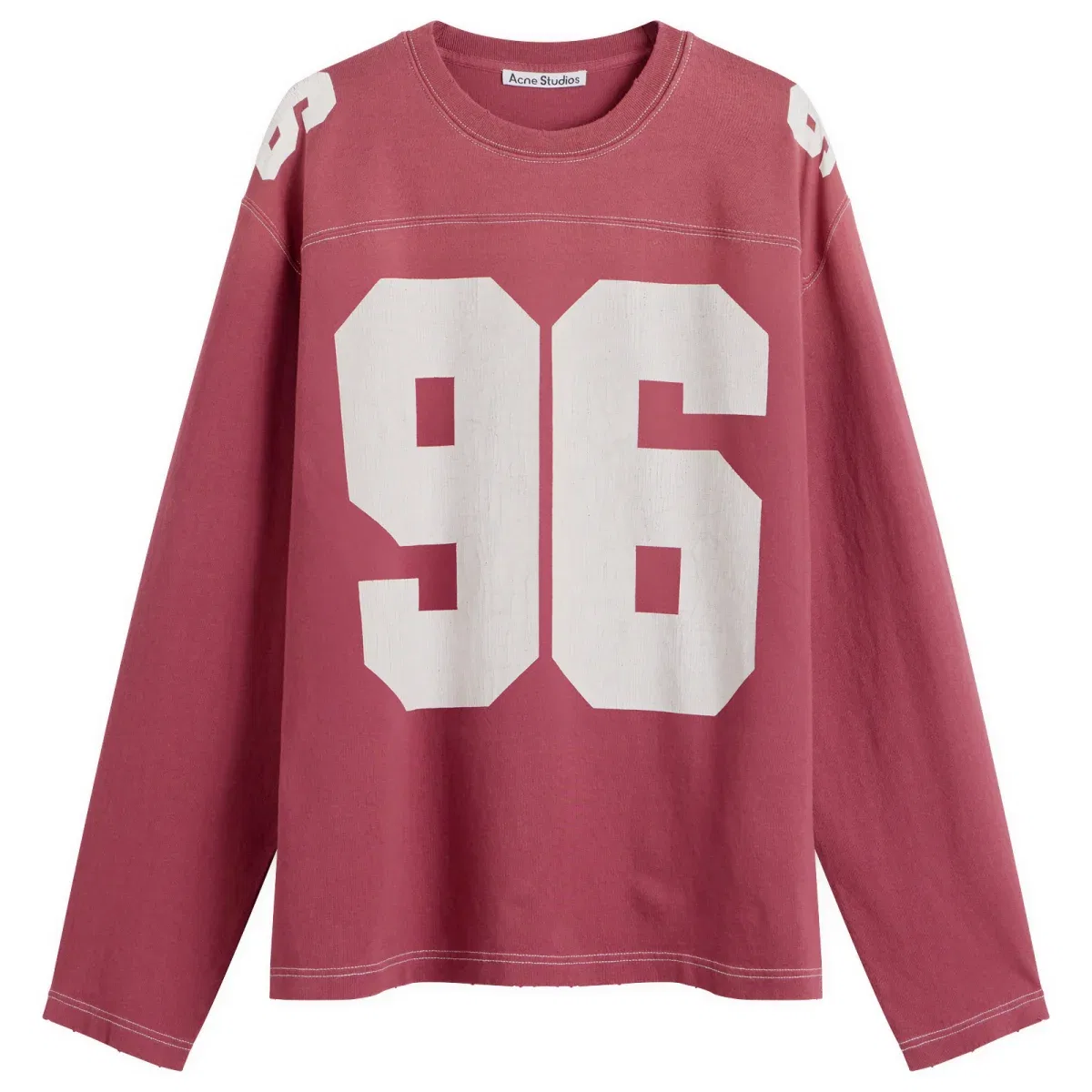 Лонгслив Exfold long sleeve jersey Acne Studios, Faded Red
