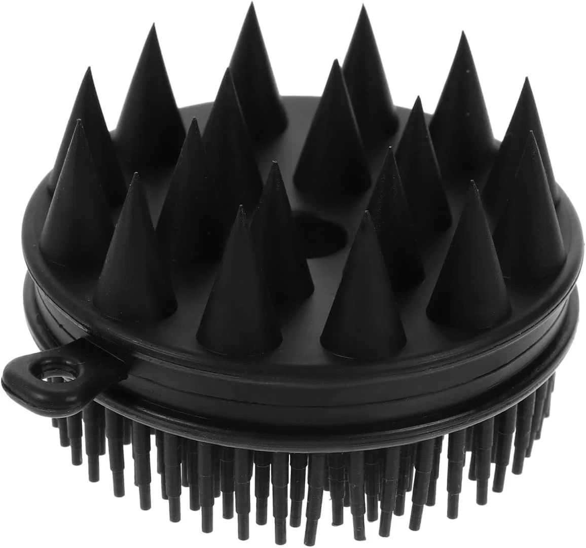 Силиконовая массажная щетка для душа, Alipis, Black