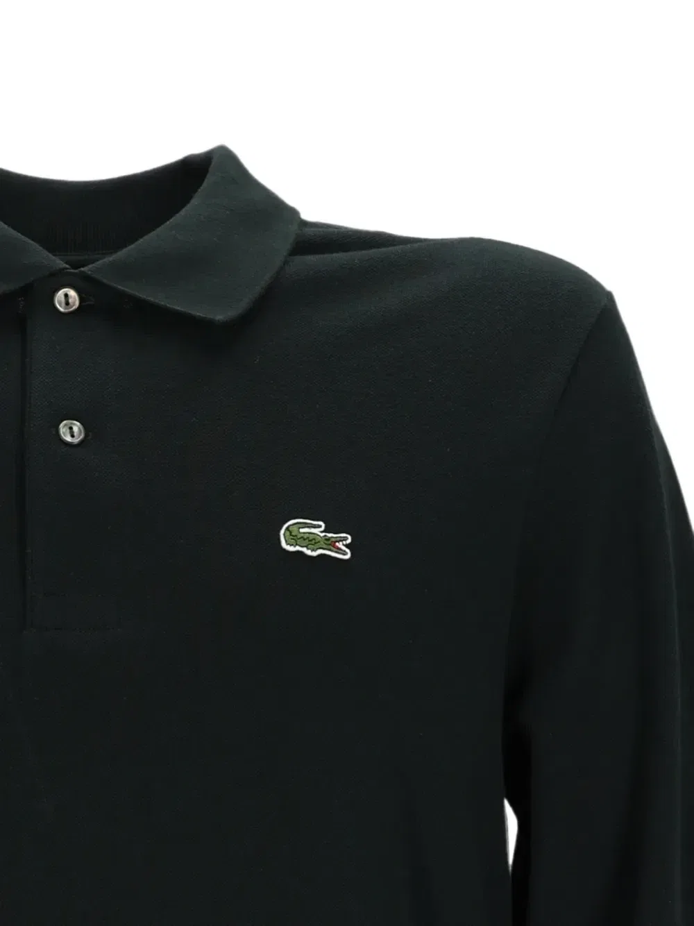 Рубашка поло с длинными рукавами и логотипом Lacoste, зеленый — фото 3