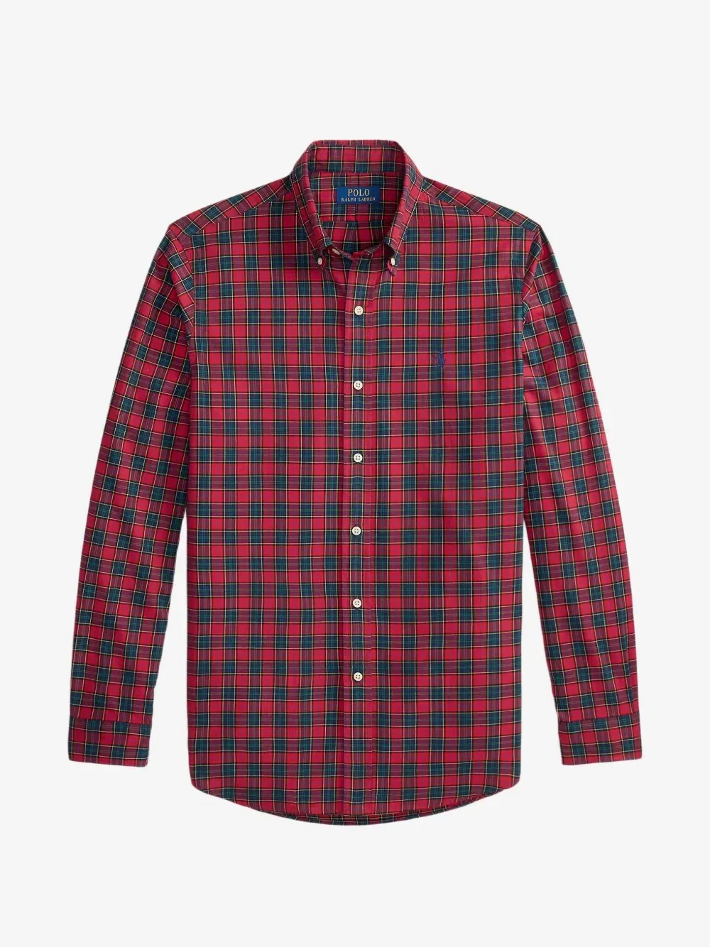 Рубашка из твила в клетку POLO RALPH LAUREN, красный
