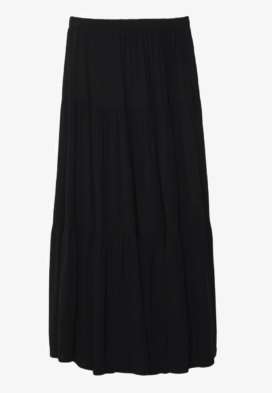 

Юбка макси Stradivarius Peasant, черный