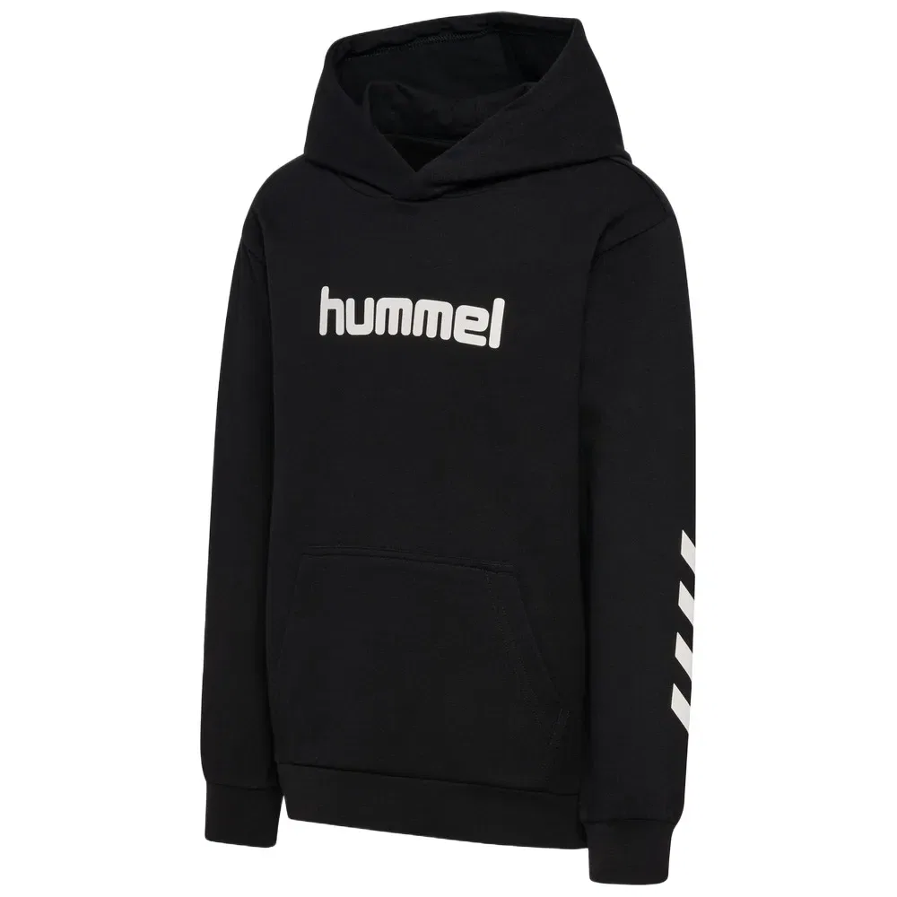 Детское худи для девочек с принтом Regular Logo Hummel, Black — фото 3
