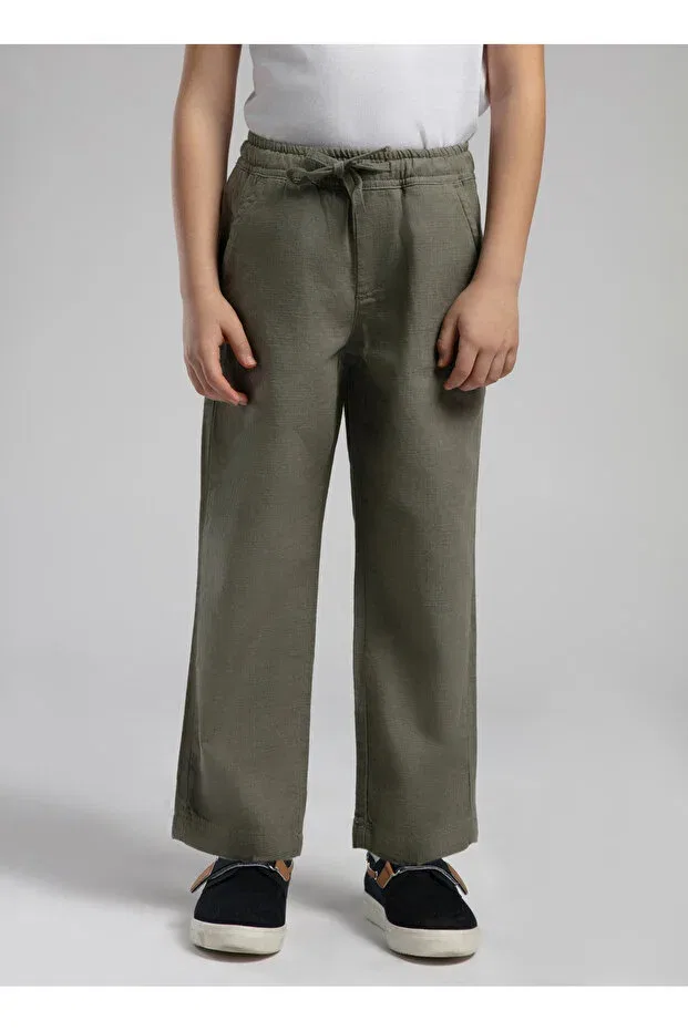 Детские брюки для девочек прямого кроя Lee Cooper, Khaki — фото 2