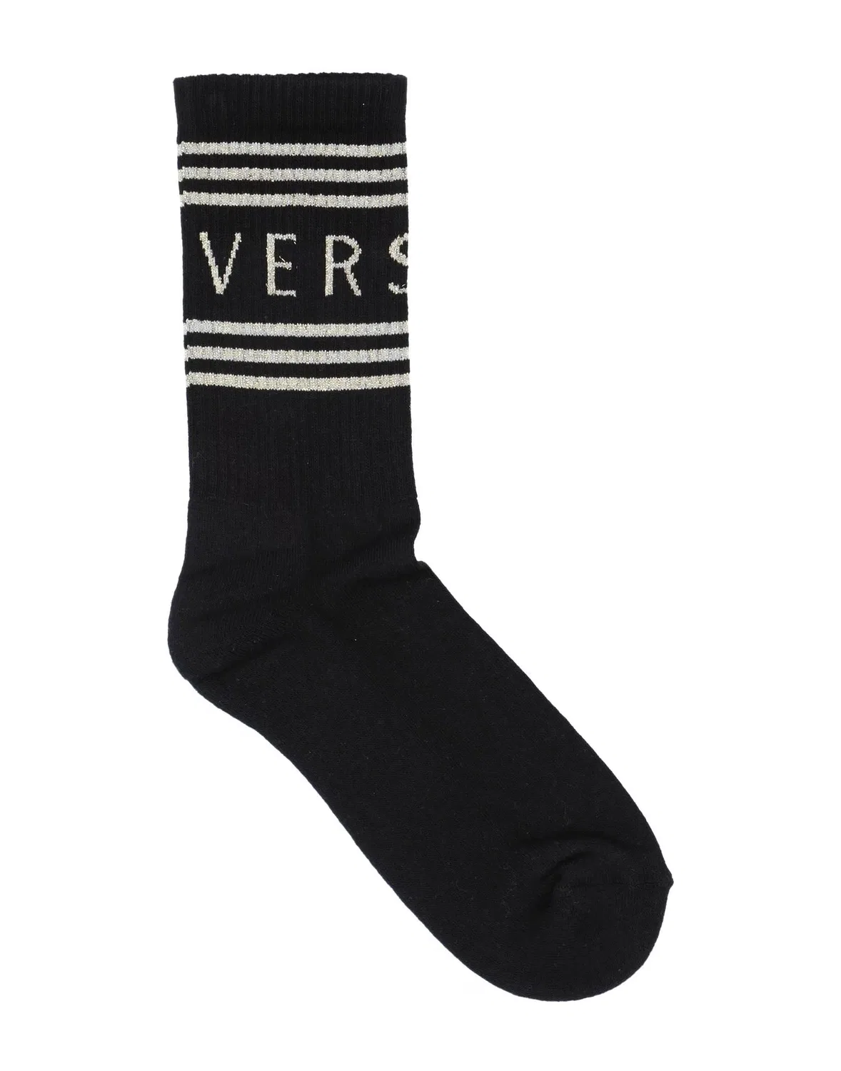 Мужские длинные носки с логотипом Versace, черный