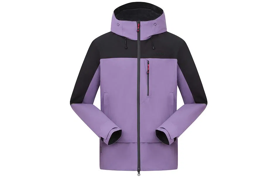 Детская ветровка непромокаемая с капюшоном TOREAD, Dark Shadow Purple Black