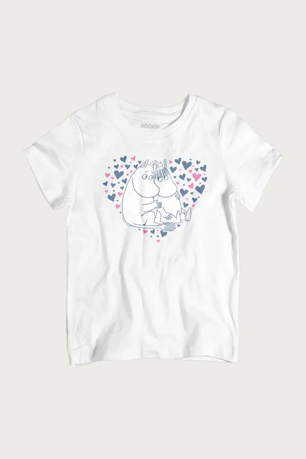 Футболка с принтом Troll & Snorkmaiden Love Hearts Moomin, White — фото 2