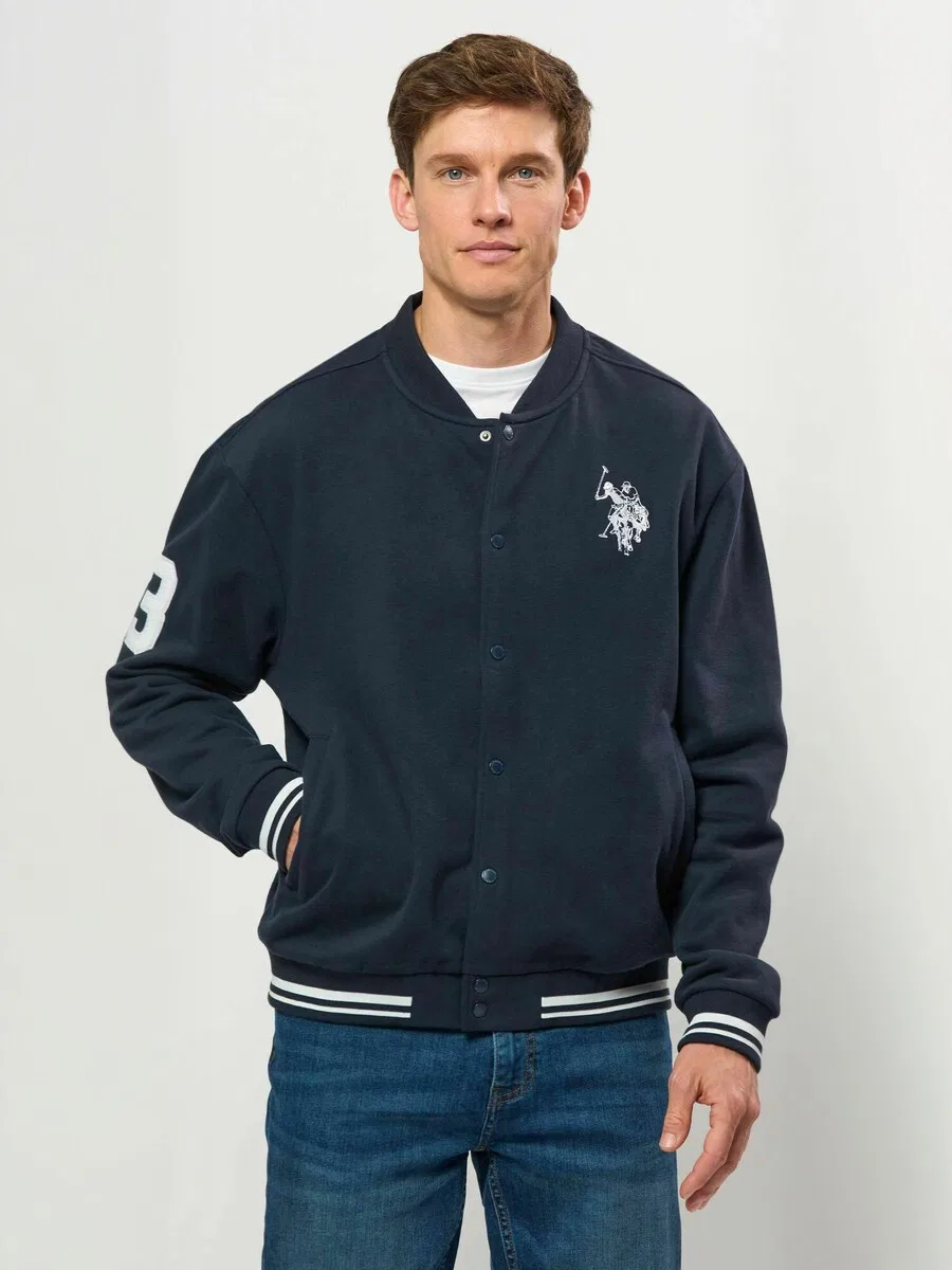 Куртка U.S. POLO ASSN. для межсезонья 'UMDillon' сапфирового цвета — фото 2