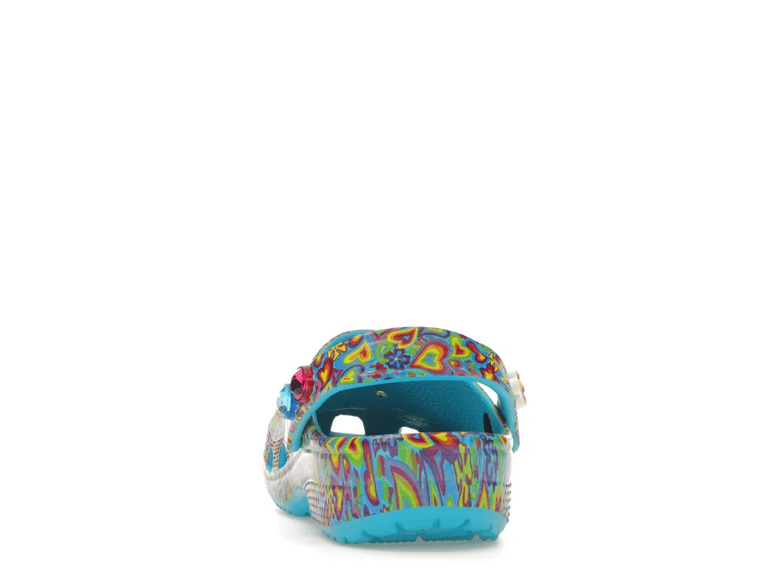 Детские клоги Classic Clog Crocs, Digital Aqua/Multi — фото 4