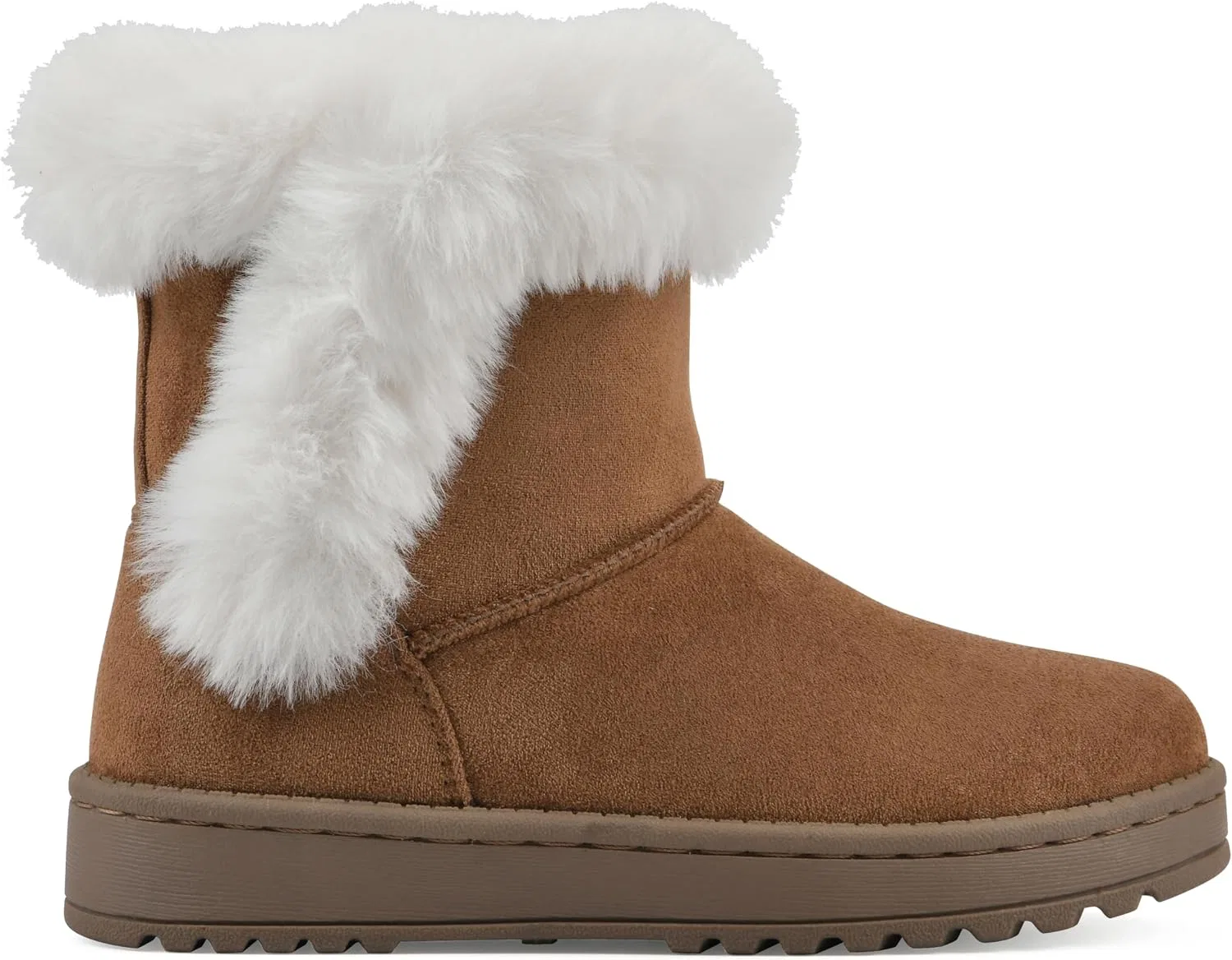 Детские ботинки для девочек с искусственным мехом Incher WHITE MOUNTAIN, Chestnut/Fabric — фото 4