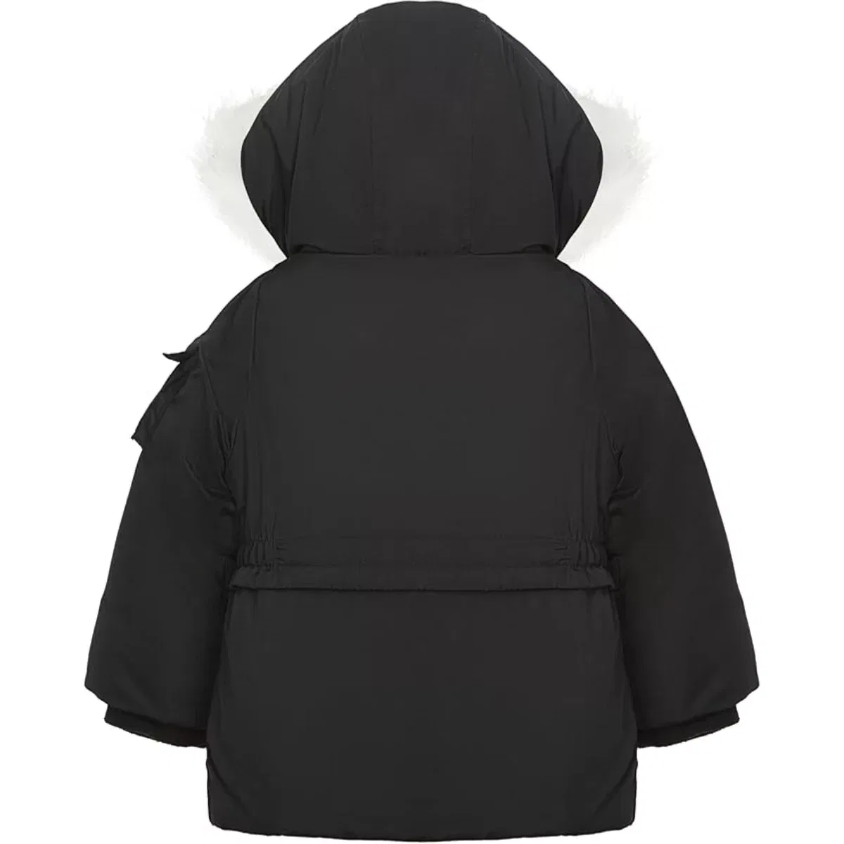 Детское зимнее пальто для девочек утепленное на флисе LONDON FOG, Black — фото 4