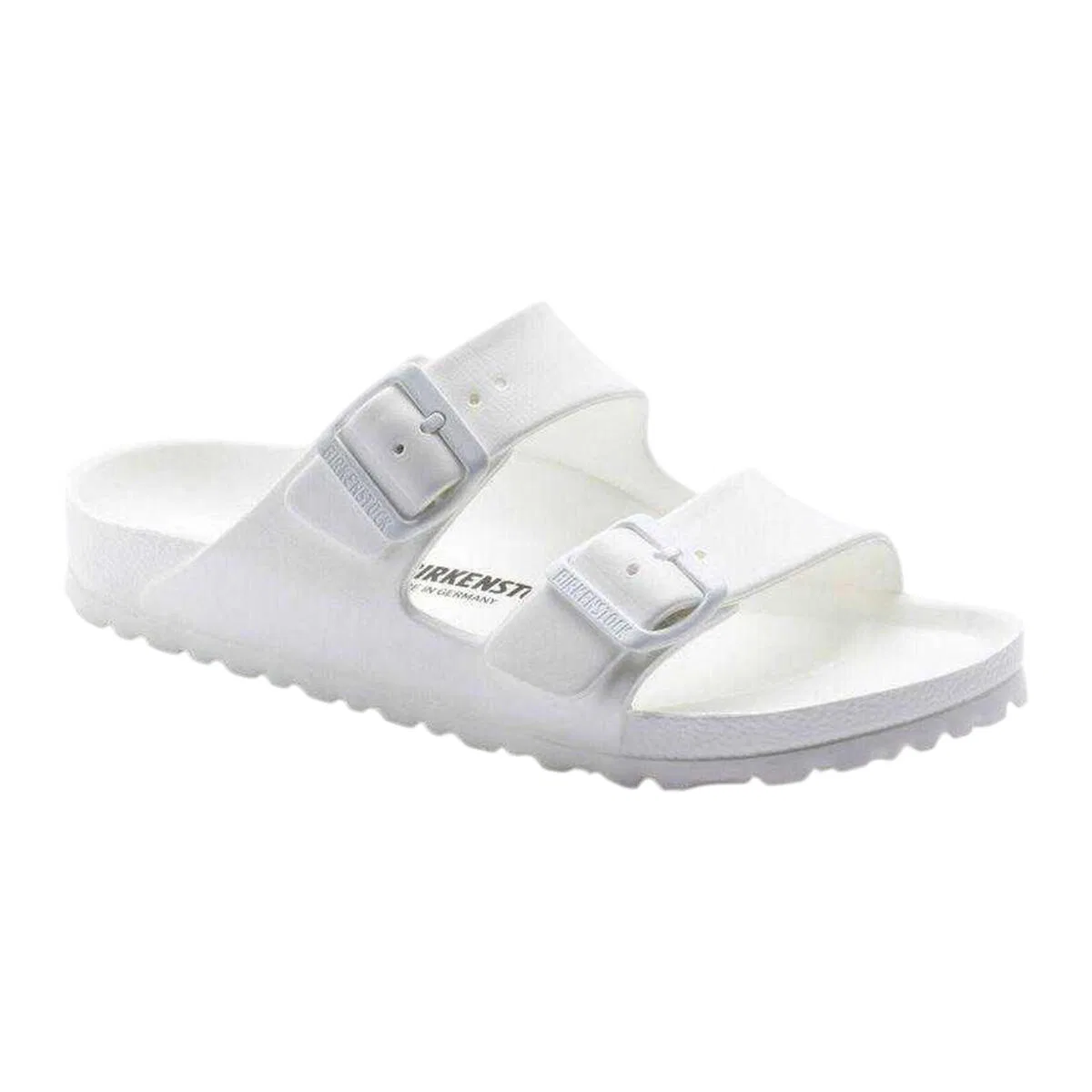 Детские сандалии с двумя ремешками Arizona Birkenstock, Weiß / Schwarz