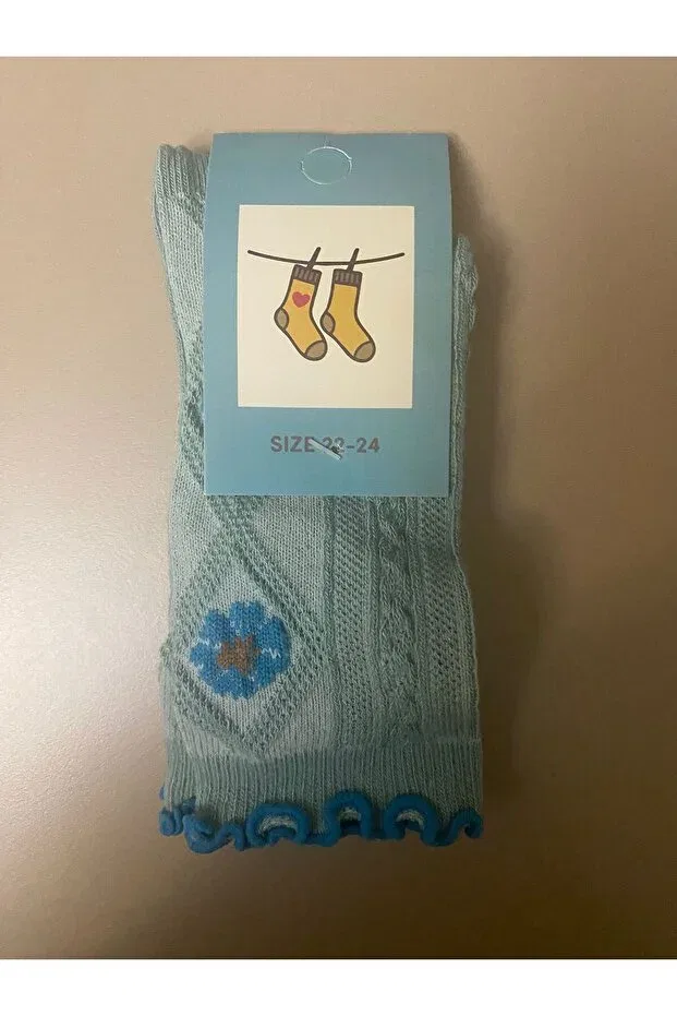 Детские носки для девочек хлопковые Katia&Bony, Blue Flower