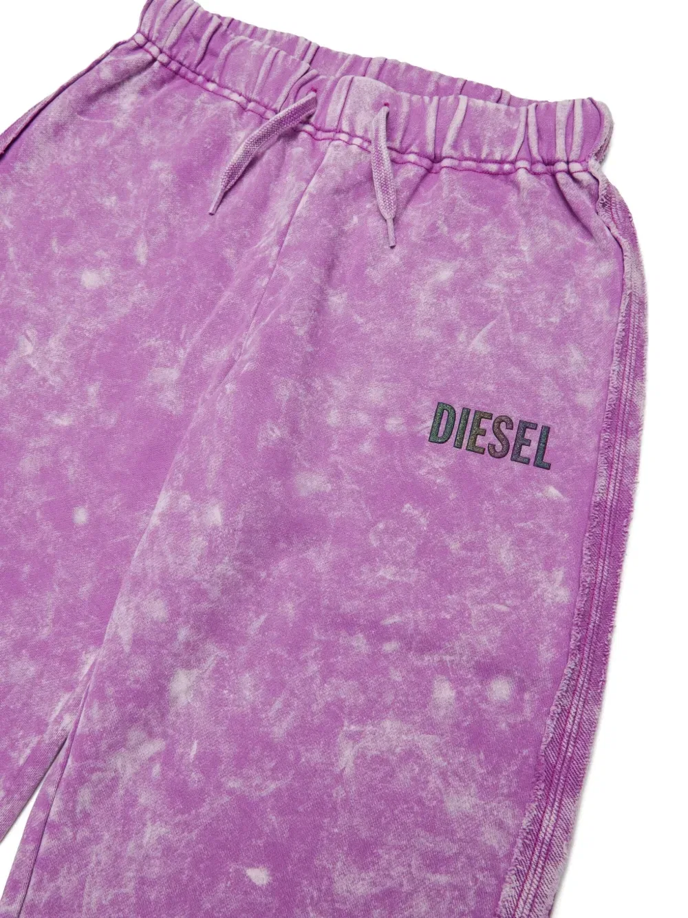 Спортивные брюки с выцветшим эффектом Diesel Kids, фиолетовый — фото 3