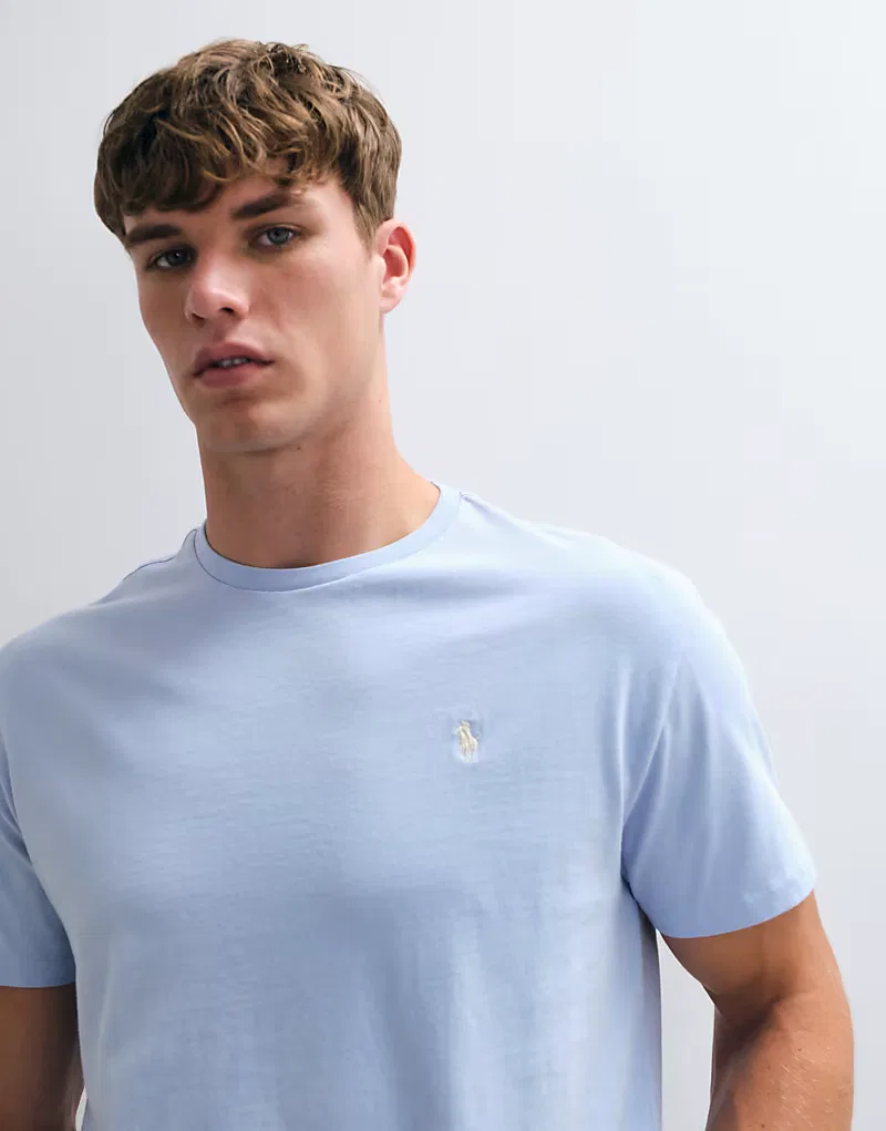 Классическая футболка Polo Ralph Lauren с логотипом Icon, синий — фото 2