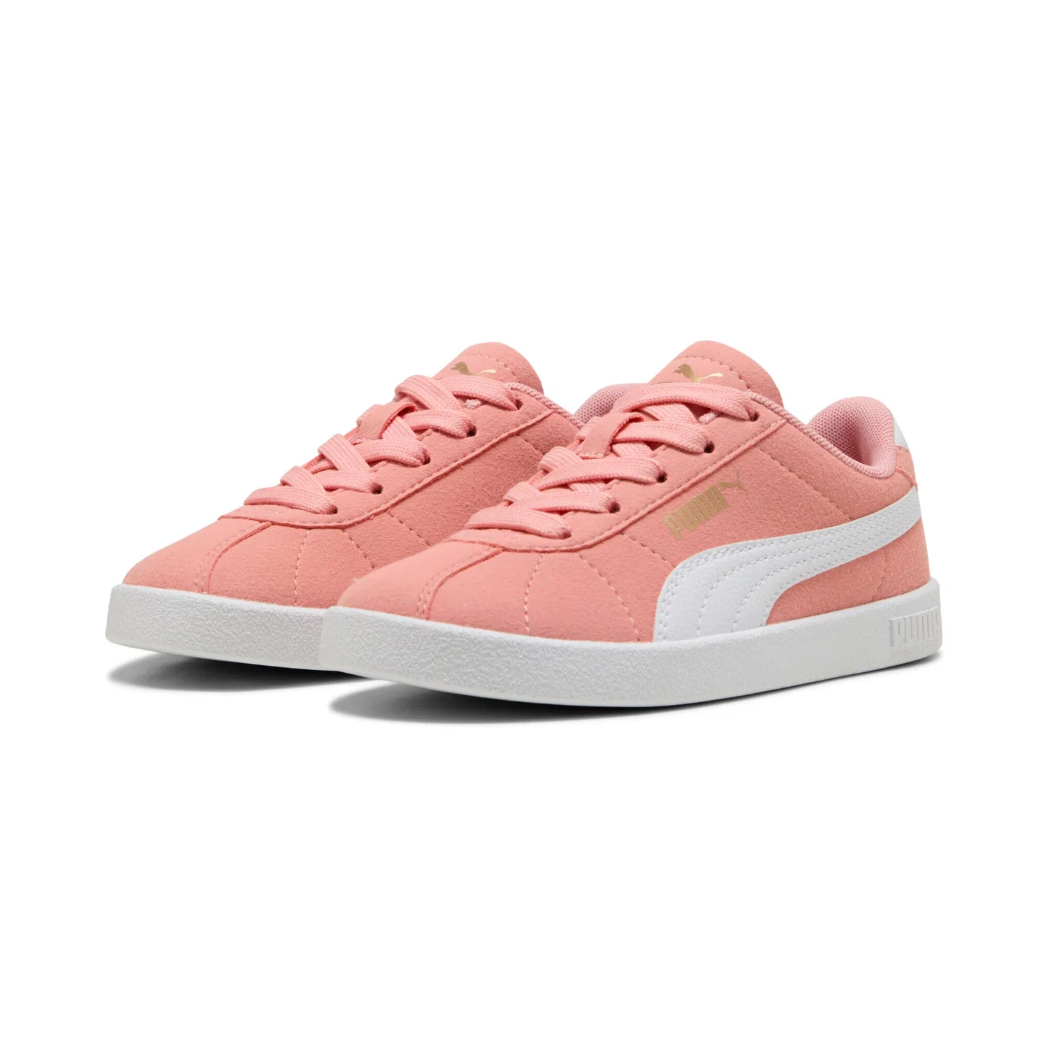 Детские кроссовки с элементами футбольного стиля PUMA, Pink Fruit/White