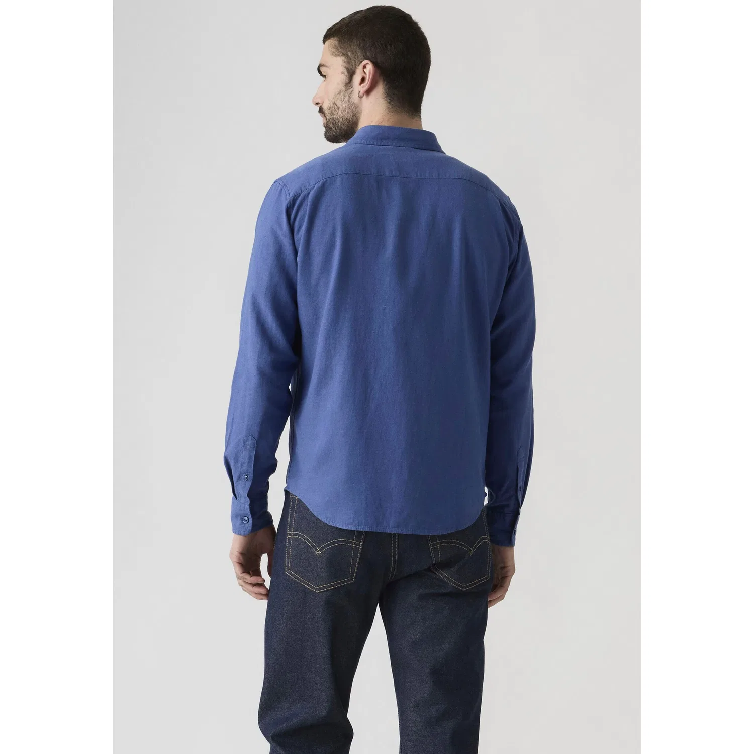 Мужская джинсовая рубашка с длинным рукавом Levi's, Sunshine Blue — фото 3