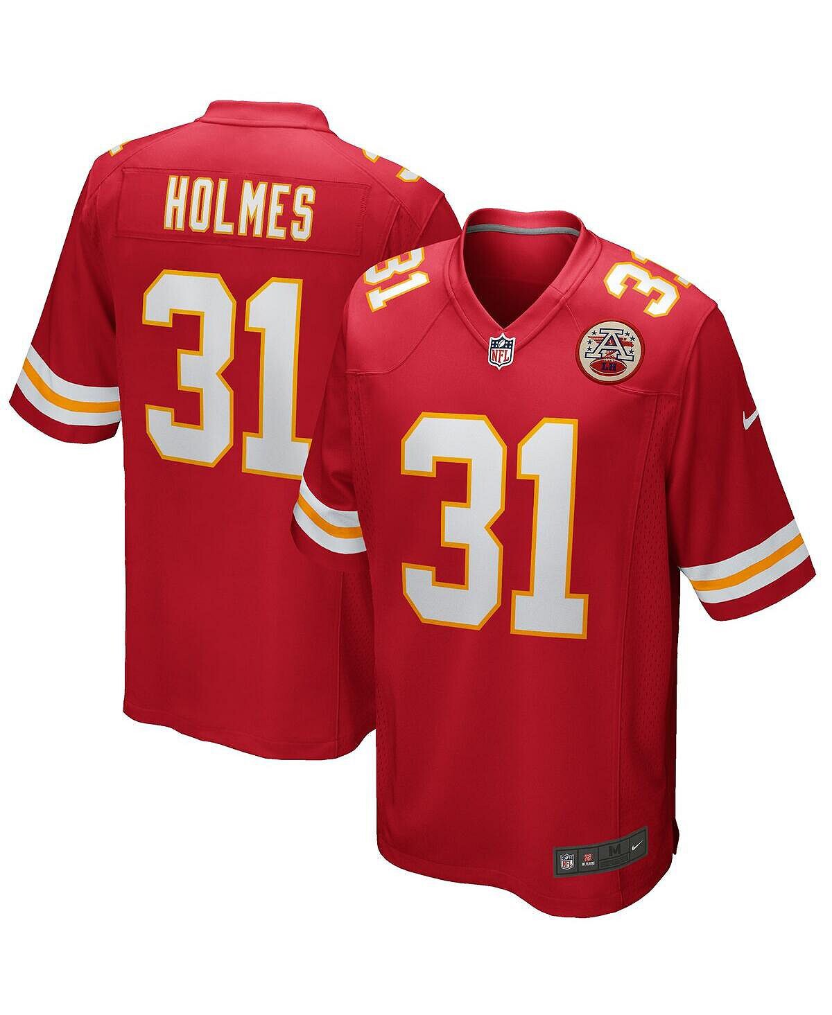 

Мужская футболка priest holmes red kansas city chiefs game для пенсионеров Nike, красный