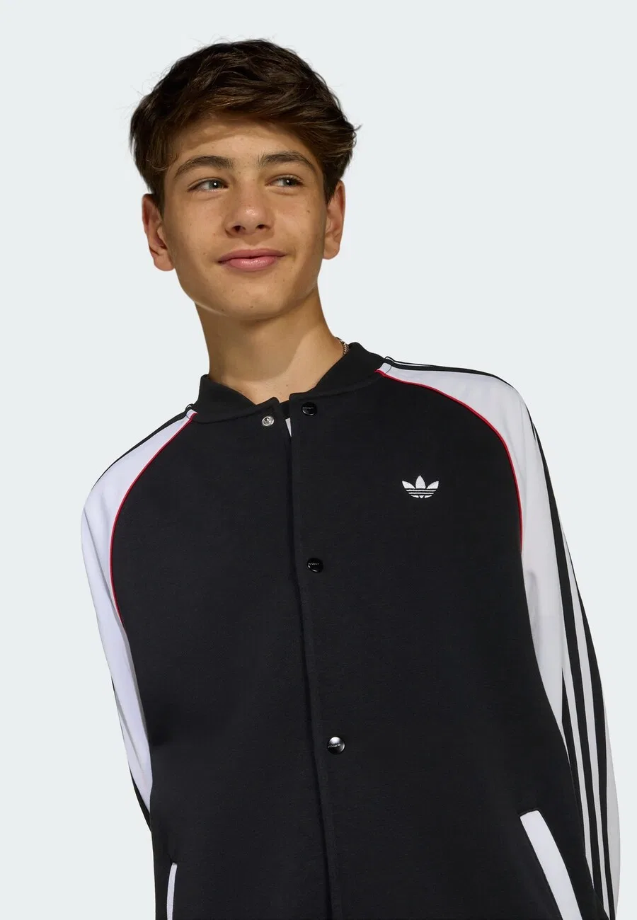 Худи на молнии ADIDAS ORIGINALS 'SST LOOSE' черного цвета — фото 4