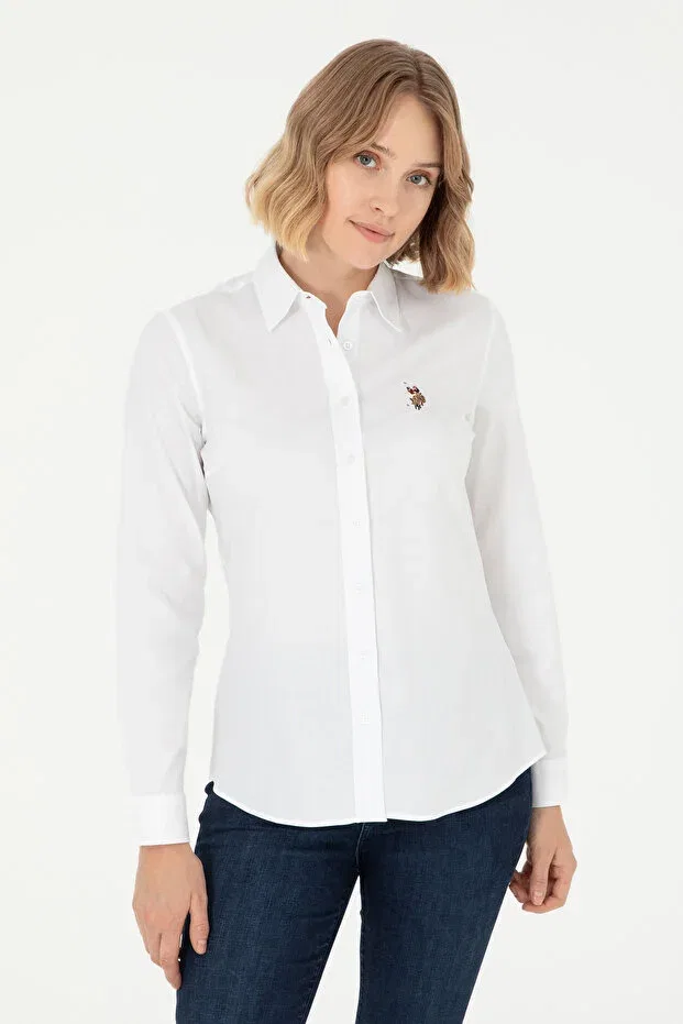 Женская рубашка с длинным рукавом Basics U.S. Polo Assn., 142343