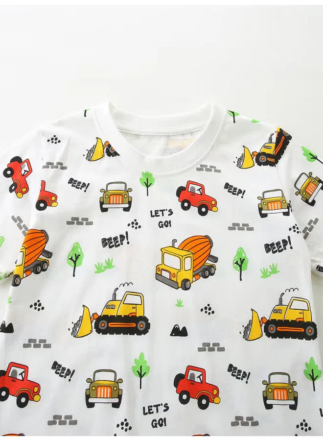 Комплект шорт с принтом строительной техники Aosta Betty Store — фото 4