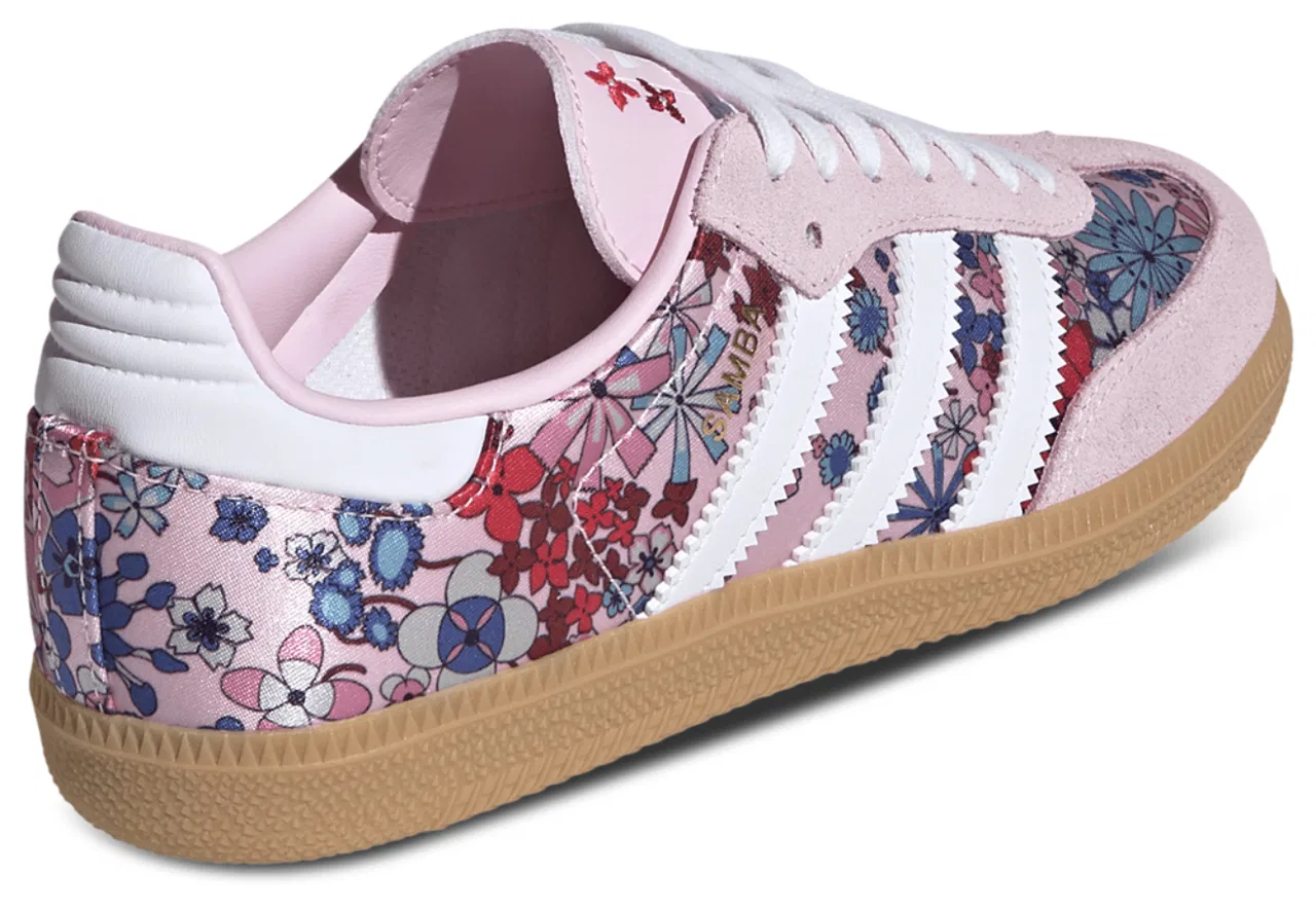 Кроссовки для девочек Samba OG Adidas, розовый/синий — фото 3