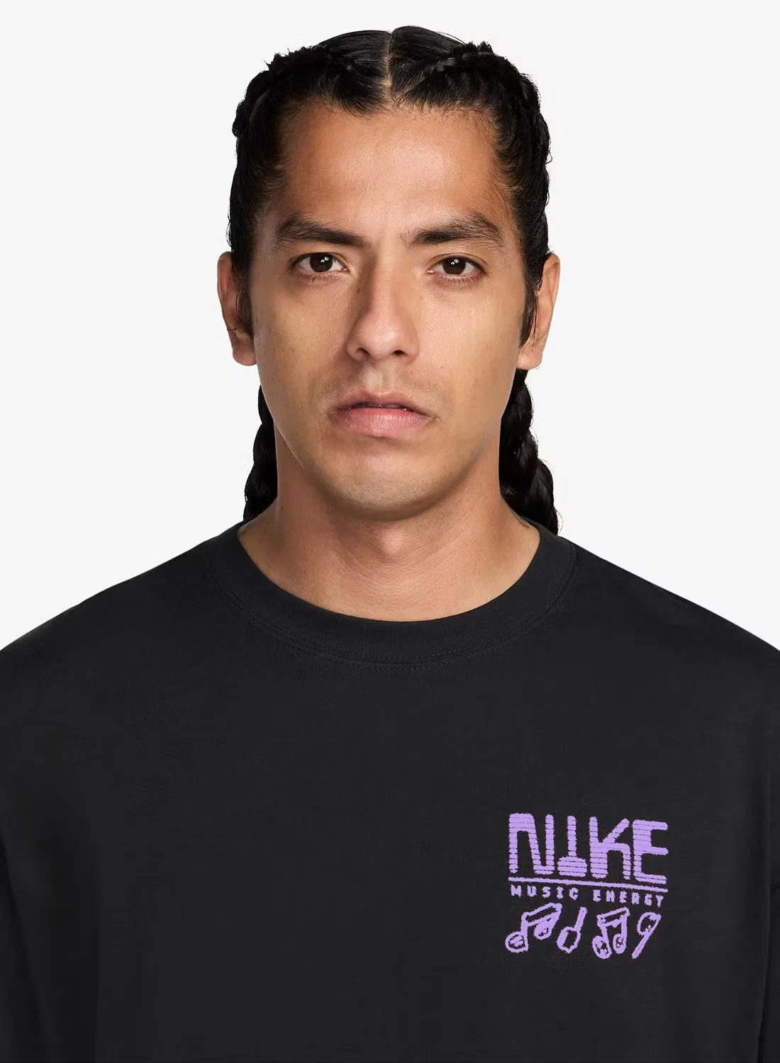 Футболка с принтом Swoosh Sounds Nike, черный — фото 3