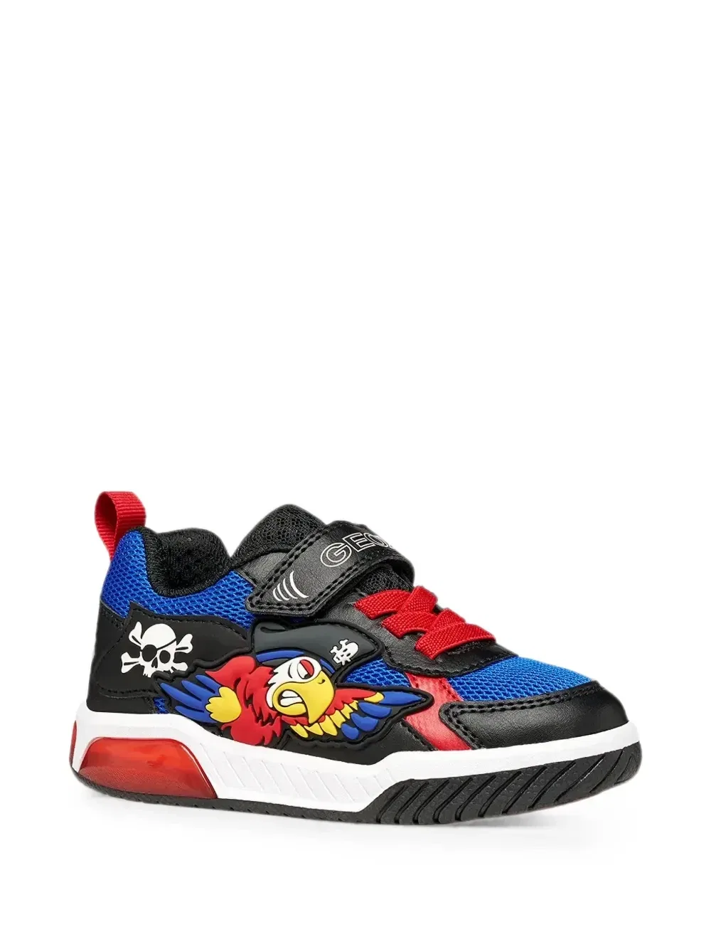 Кроссовки Inek parrot-patch с липучками Geox Kids, синий