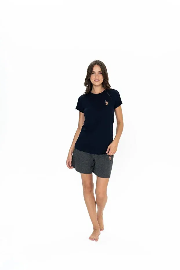 Женский комплект пижамы с коротким рукавом U.S. Polo Assn., Navy Blue