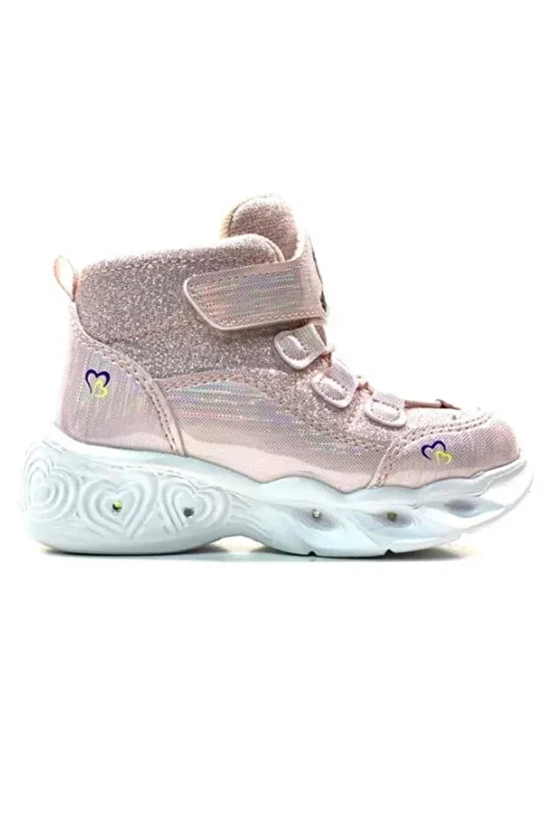Детские ботинки для девочек с невесомой ортопедической подошвой Unicorn Lighted Promax, Pink