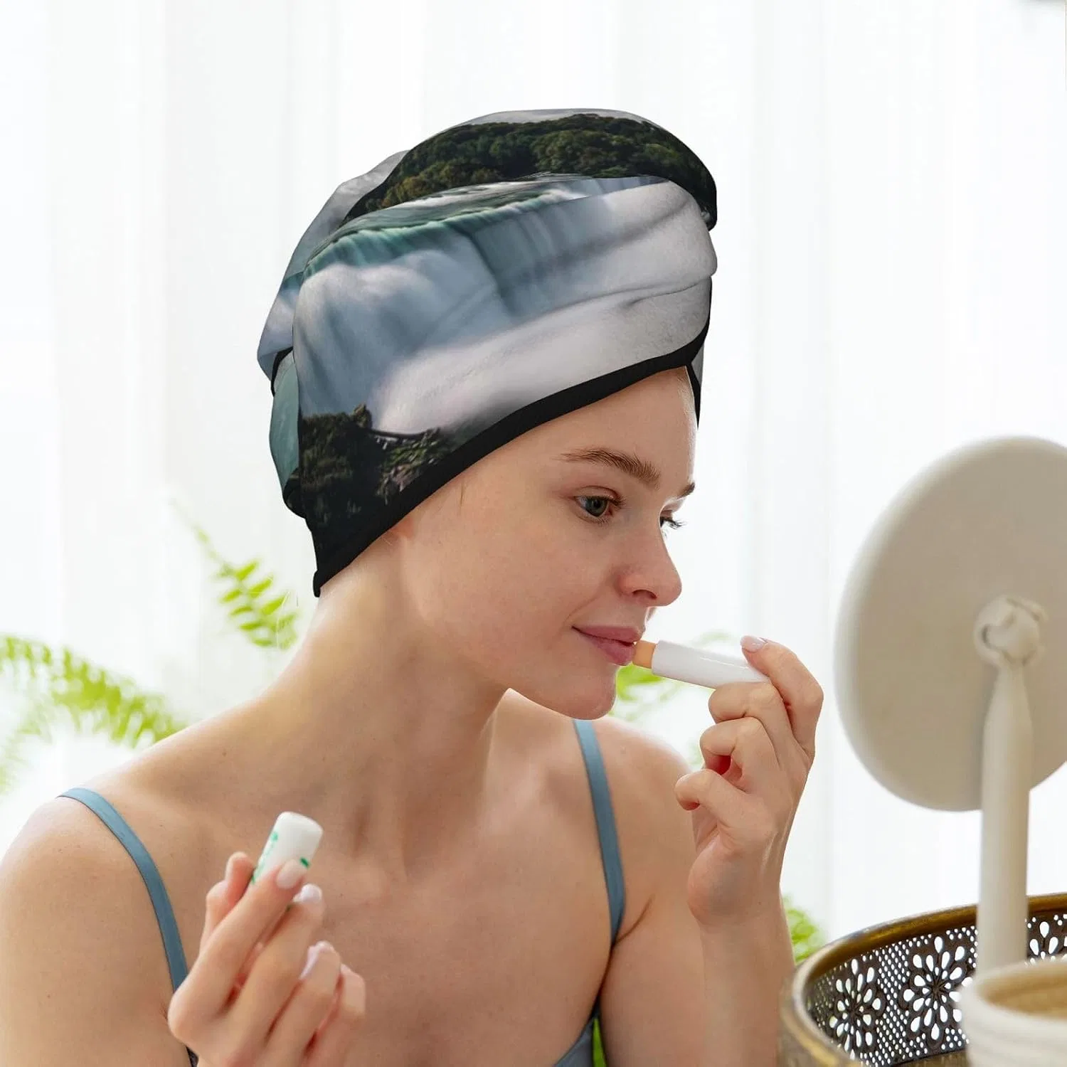Шапочка для душа Microfiber, Xzeit, 64x26 см, Королевский синий — фото 3