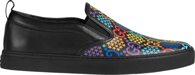 

Кроссовки Gucci GG Supreme Slip-On Psychedelic - Black, черный